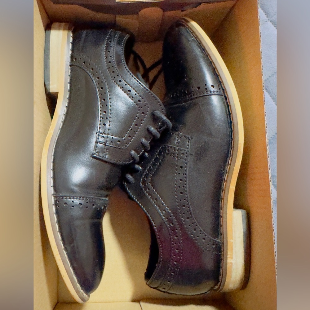 Boys Black Dress Shoes